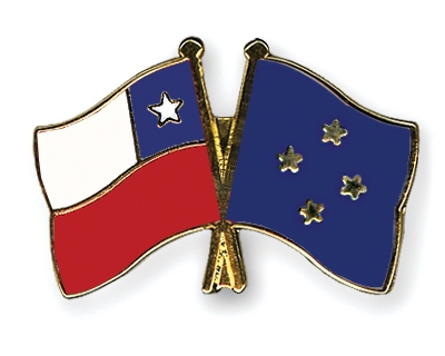 Fahnen Pins Chile Mikronesien