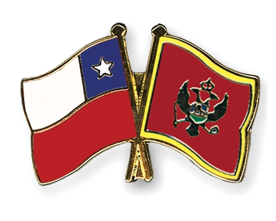 Fahnen Pins Chile Montenegro