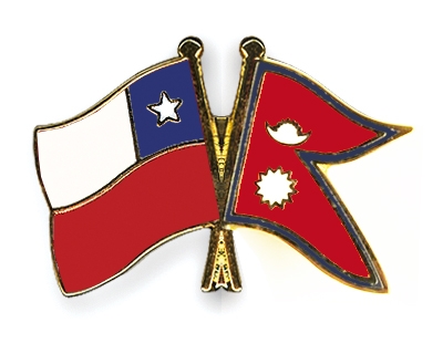 Fahnen Pins Chile Nepal
