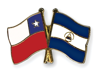 Fahnen Pins Chile Nicaragua