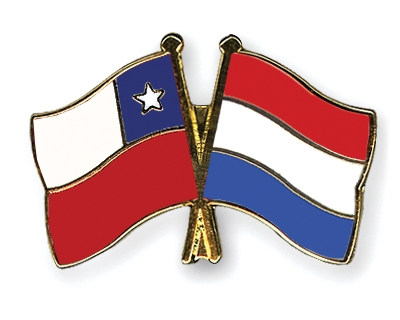 Fahnen Pins Chile Niederlande