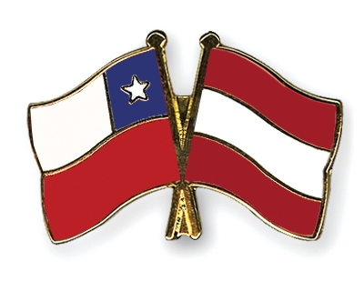 Fahnen Pins Chile sterreich