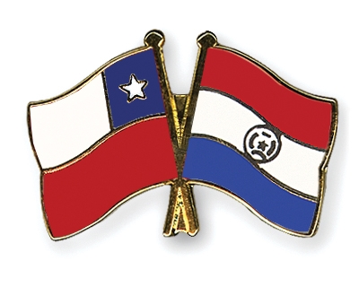 Fahnen Pins Chile Paraguay