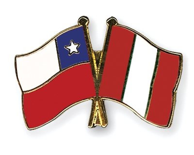 Fahnen Pins Chile Peru