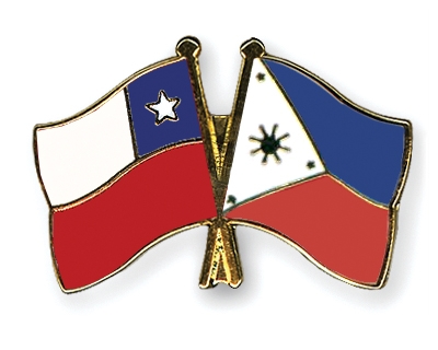 Fahnen Pins Chile Philippinen
