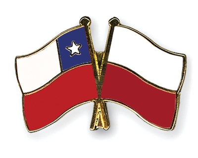 Fahnen Pins Chile Polen