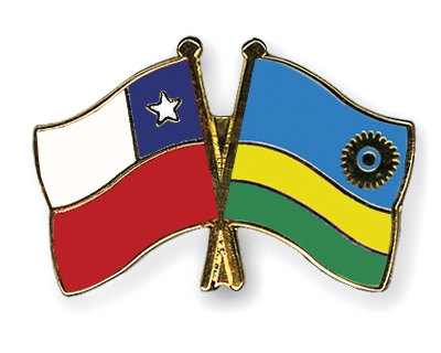 Fahnen Pins Chile Ruanda