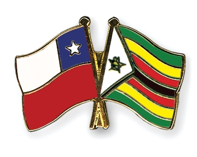 Fahnen Pins Chile Simbabwe