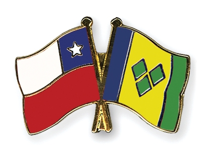 Fahnen Pins Chile St-Vincent-und-die-Grenadinen