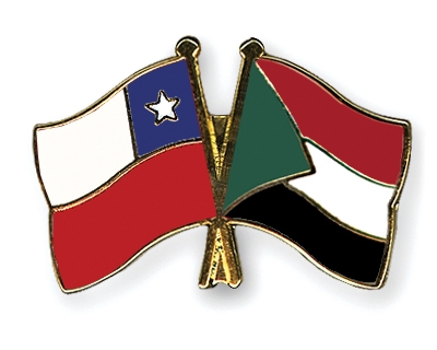 Fahnen Pins Chile Sudan