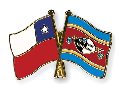 Fahnen Pins Chile Swasiland