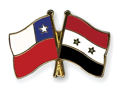 Fahnen Pins Chile Syrien