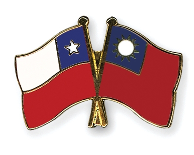 Fahnen Pins Chile Taiwan