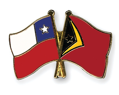 Fahnen Pins Chile Timor-Leste