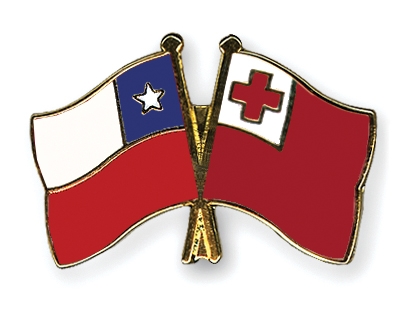 Fahnen Pins Chile Tonga