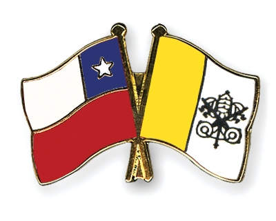 Fahnen Pins Chile Vatikanstadt