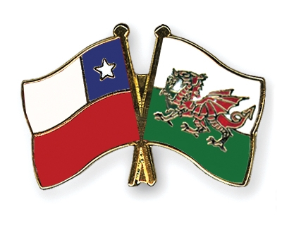 Fahnen Pins Chile Wales