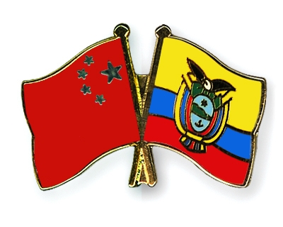 Fahnen Pins China Ecuador