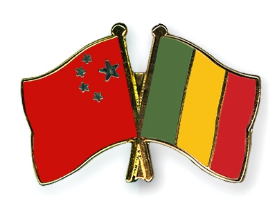 Fahnen Pins China Mali