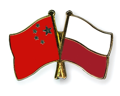 Fahnen Pins China Polen