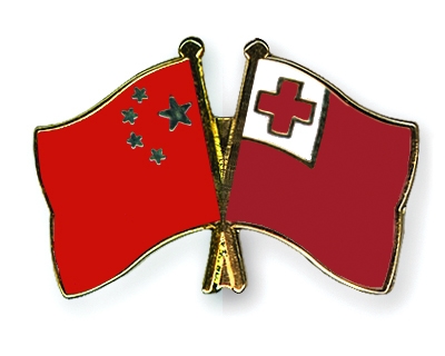 Fahnen Pins China Tonga