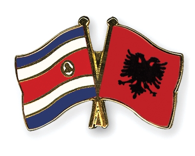 Fahnen Pins Costa-Rica Albanien