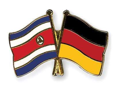 Fahnen Pins Costa-Rica Deutschland