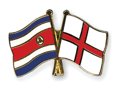 Fahnen Pins Costa-Rica England