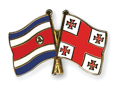Fahnen Pins Costa-Rica Georgien