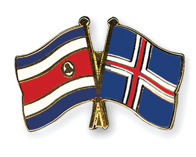 Fahnen Pins Costa-Rica Island