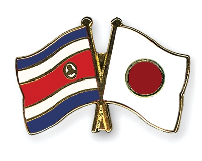 Fahnen Pins Costa-Rica Japan