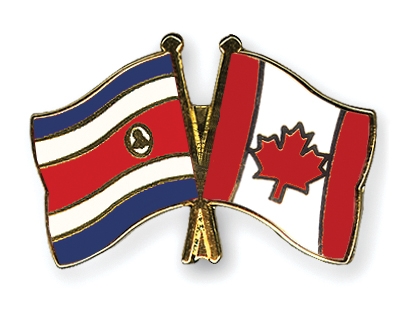 Fahnen Pins Costa-Rica Kanada