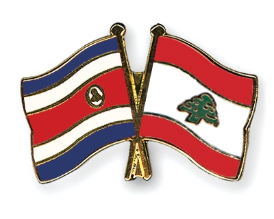 Fahnen Pins Costa-Rica Libanon