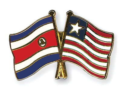 Fahnen Pins Costa-Rica Liberia