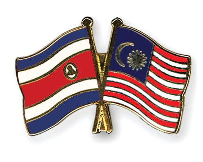 Fahnen Pins Costa-Rica Malaysia