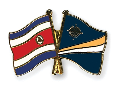 Fahnen Pins Costa-Rica Marshallinseln