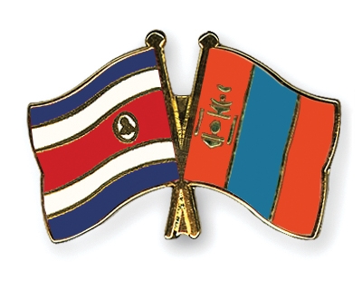Fahnen Pins Costa-Rica Mongolei