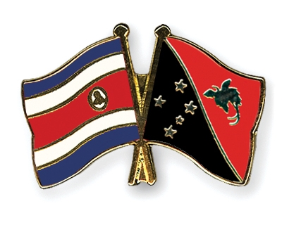 Fahnen Pins Costa-Rica Papua-Neuguinea