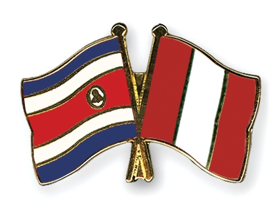 Fahnen Pins Costa-Rica Peru