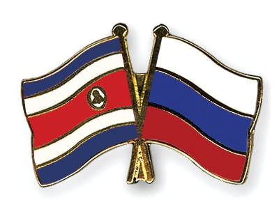Fahnen Pins Costa-Rica Russland