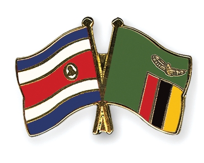 Fahnen Pins Costa-Rica Sambia