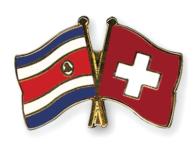 Fahnen Pins Costa-Rica Schweiz