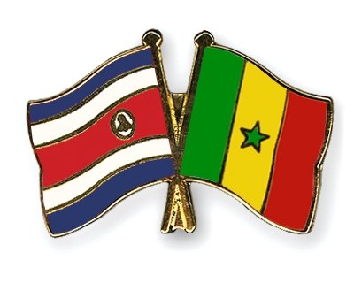 Fahnen Pins Costa-Rica Senegal