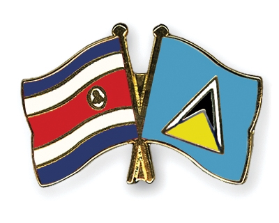 Fahnen Pins Costa-Rica St-Lucia