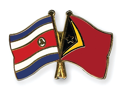 Fahnen Pins Costa-Rica Timor-Leste