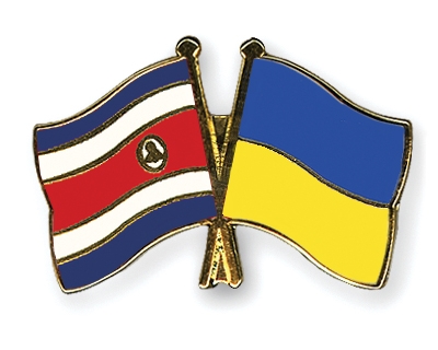 Fahnen Pins Costa-Rica Ukraine