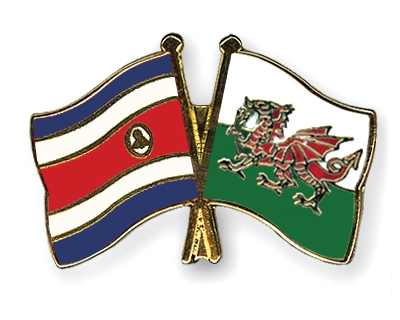 Fahnen Pins Costa-Rica Wales