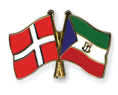 Fahnen Pins Dnemark quatorialguinea