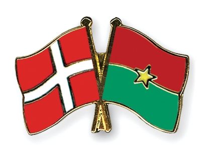 Fahnen Pins Dnemark Burkina-Faso