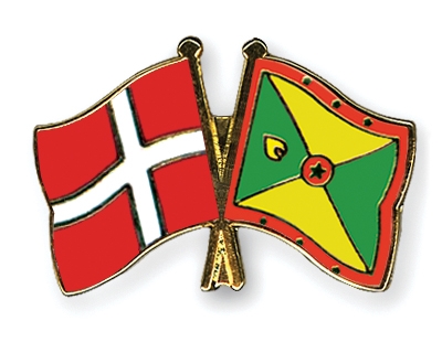 Fahnen Pins Dnemark Grenada